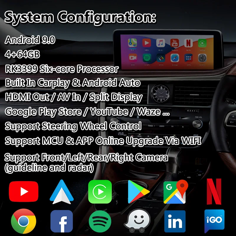 garmin gps for cars Lsailt Android Carplay Interface for Lexus RX 450h RX350 2020-Present With Radio Module GPS Navigation RX300 RX350L RX450H best gps navigation for car