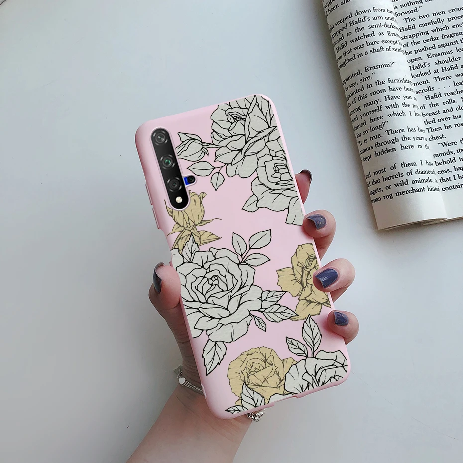 Cute Cat Cartoon Painted Phone Case with Soft Bumper