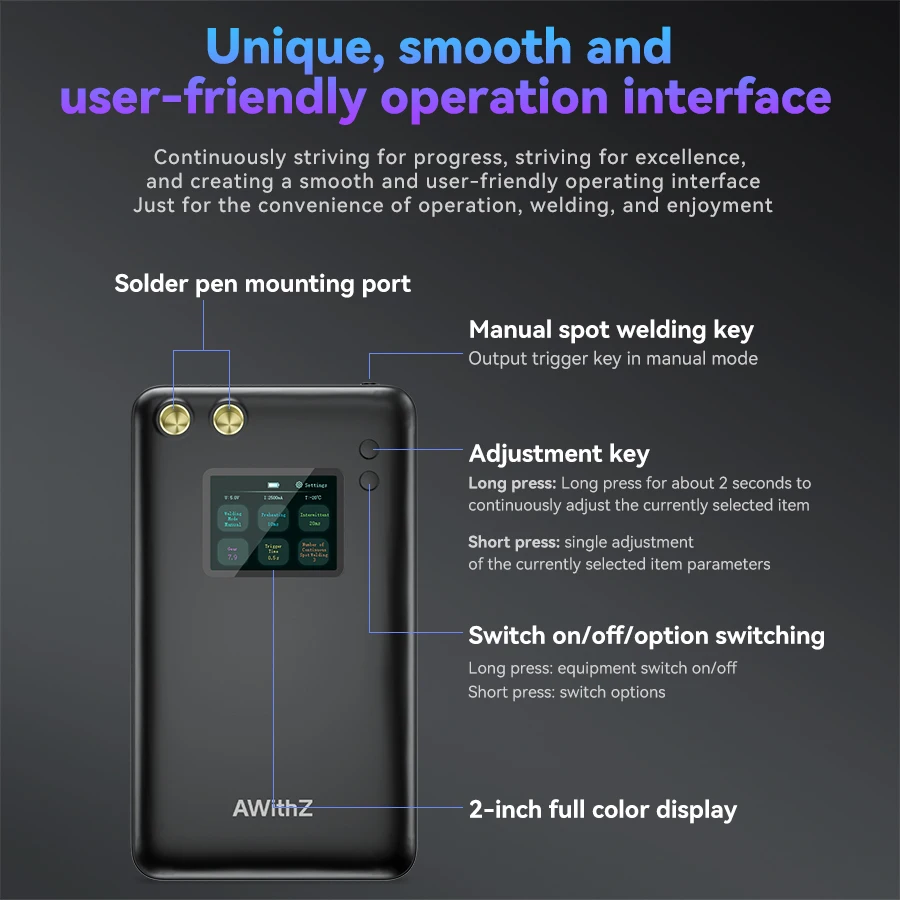 Portable Spot Welding Machine Adjustable USB Battery Spot Welder Handheld Cell Nickel Plate Spot Welding Machine Repair Tools 3