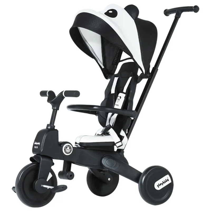 Children's Tricycle Multifunction Folding Baby Strollers Three Wheel Strollers Bidirectional Pram for Kids Trolley Baby Carriage