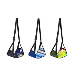 1 Set Comfy Hanger Travel Airplane Footrest Hammock Adjustable Oxford Tarpaulin Foot Rest Travel Footrest Outdoor Travel
