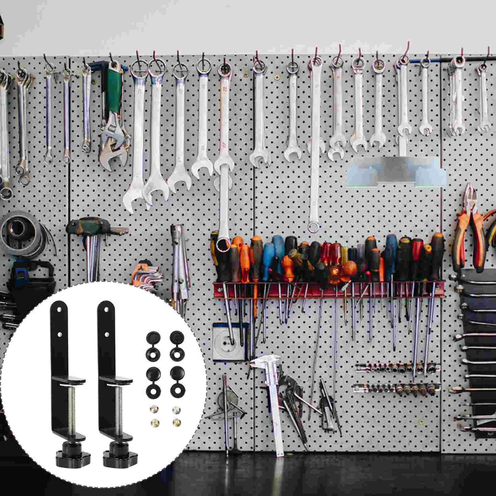 

Perfboard Mounting Clips Pegboard Install Hook Installing Tool Shelf Brackets Metal Parts Accessory Stand