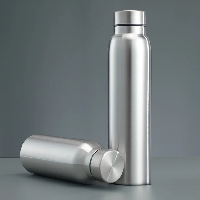 650ml/1000ml stainless steel metal water bottle outdoor sports water bottle metal cold water bottle reusable leakproof 3