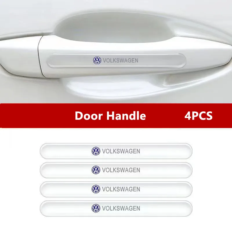 thumbnail image 1 of Pegatinas protectoras para manija de puerta de coche, película transparente antiarañazos para VW Volkswagen Golf Polo Passat Tiguan Touran Jetta, 1 of 5