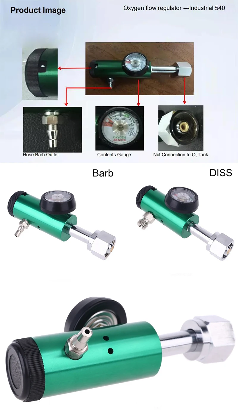 regulador de pressão médico do oxigênio do gás para hospital