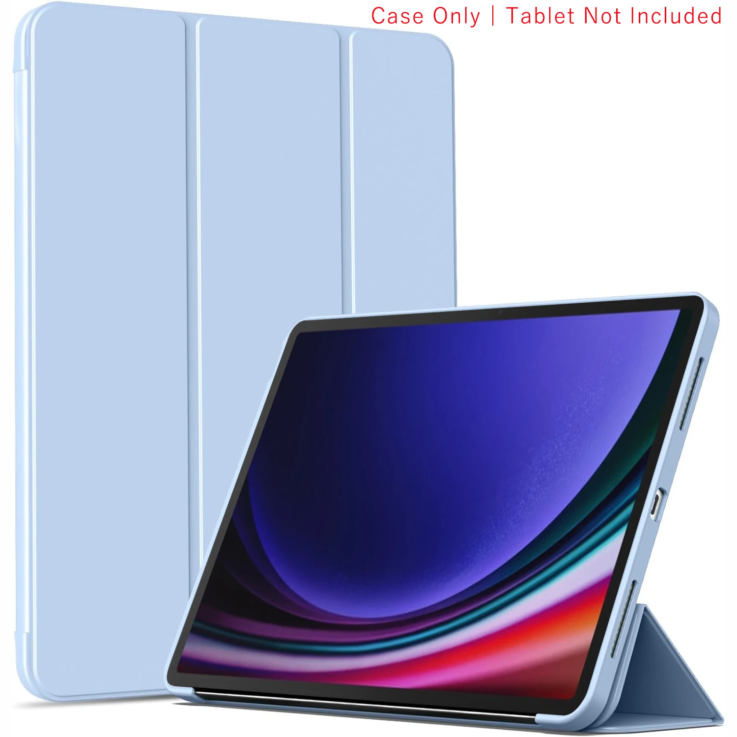 Tri-fold Flip Case Magnetic Stand PU Leather Protective Tablet Cover