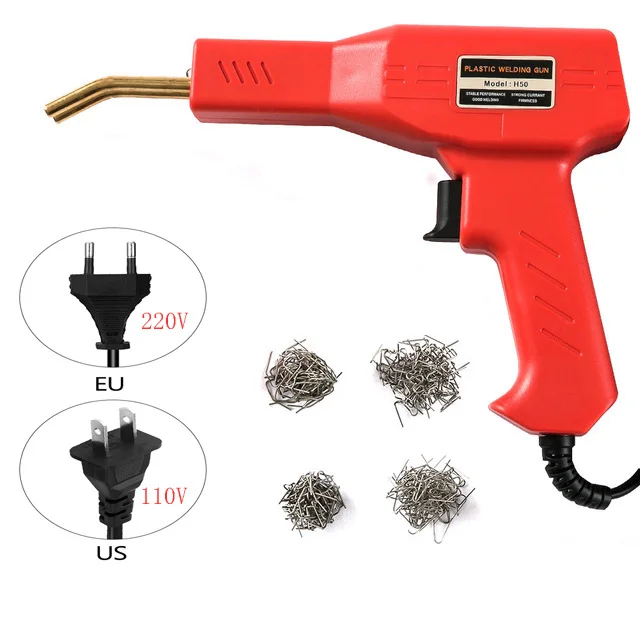 50W Handy Plastics Welders Garage Tools Hot Staplers Machine Staple PVC Repairing Machine Car Bumper Repairing Welding Tool rework station