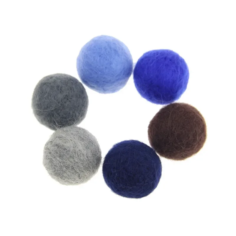 Wool Felt Balls 3cm 10Pcs per Lot Handmade DIY Christmas Gifts
