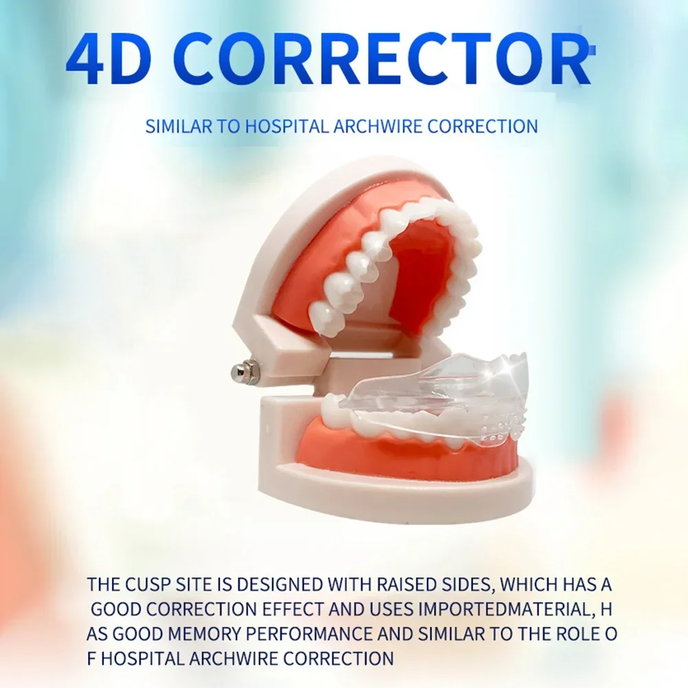 

Sdotter New 3 Stages Dental Orthodontic Teeth Corrector Braces Invisible Tooth Retainer Straighten Tools Sports Tooth Protection