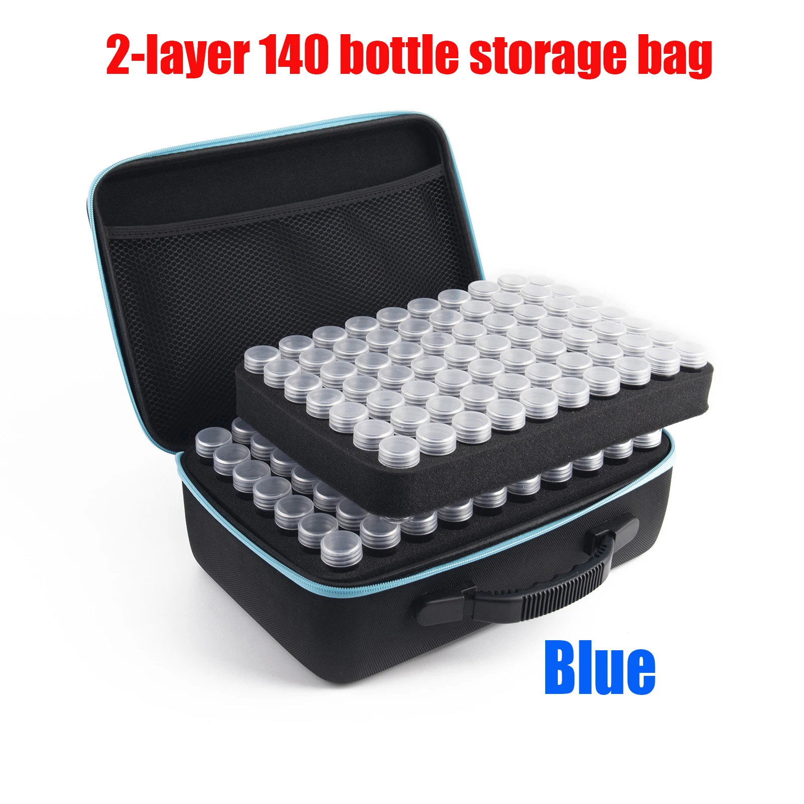 2 layer 140 Bottle DIY 5D Diamond Painting Tool Storage Box Suitcase Diamond Painting Accessories Container Bag Kit
