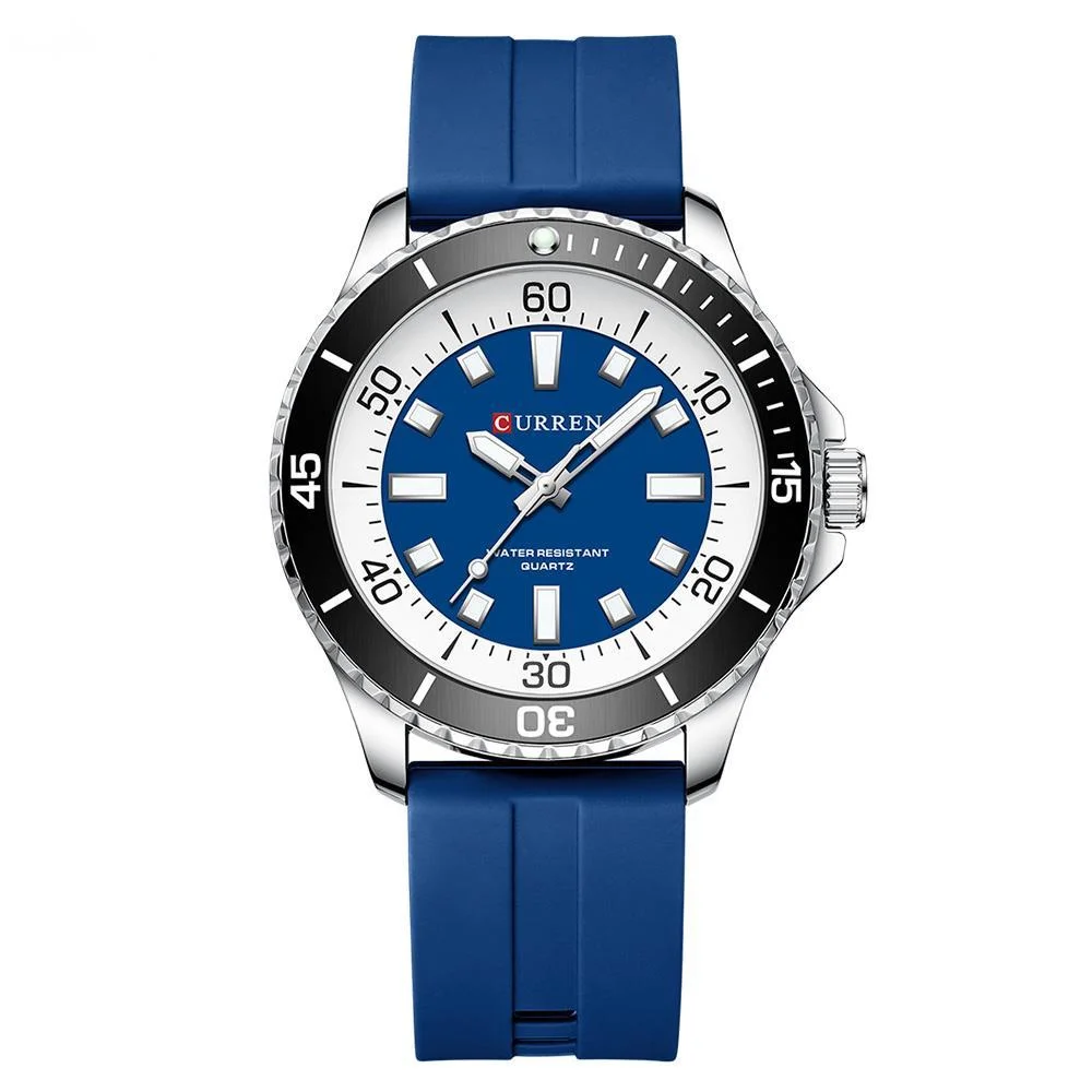 Quartz Men's Watch Fashionable And Minimalist Business Brand, Waterproof Luminous Silicone Strap Men's Watch Reloj Hombre