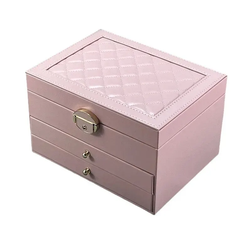 High-End Multi-Layer Drawer Jewelry Box with Large Capacity 4