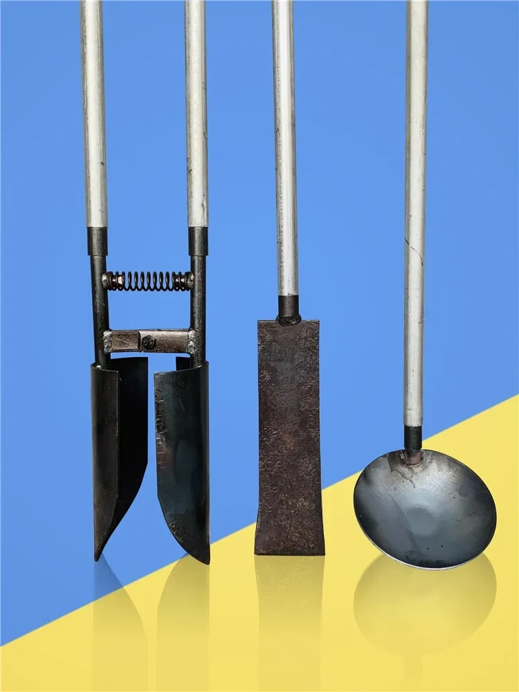*Y  Manual excavator for digging holes in power poles, digging hard soil with shovel, manganese steel clip shovel for digging 3