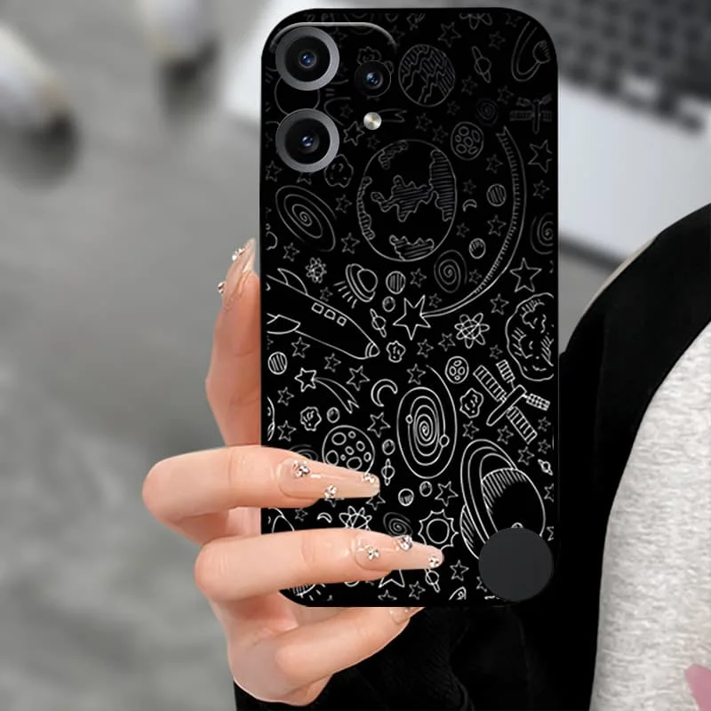 Premium Soft TPU Silicone Back Cover with Camera Protector - Black Bumper Case