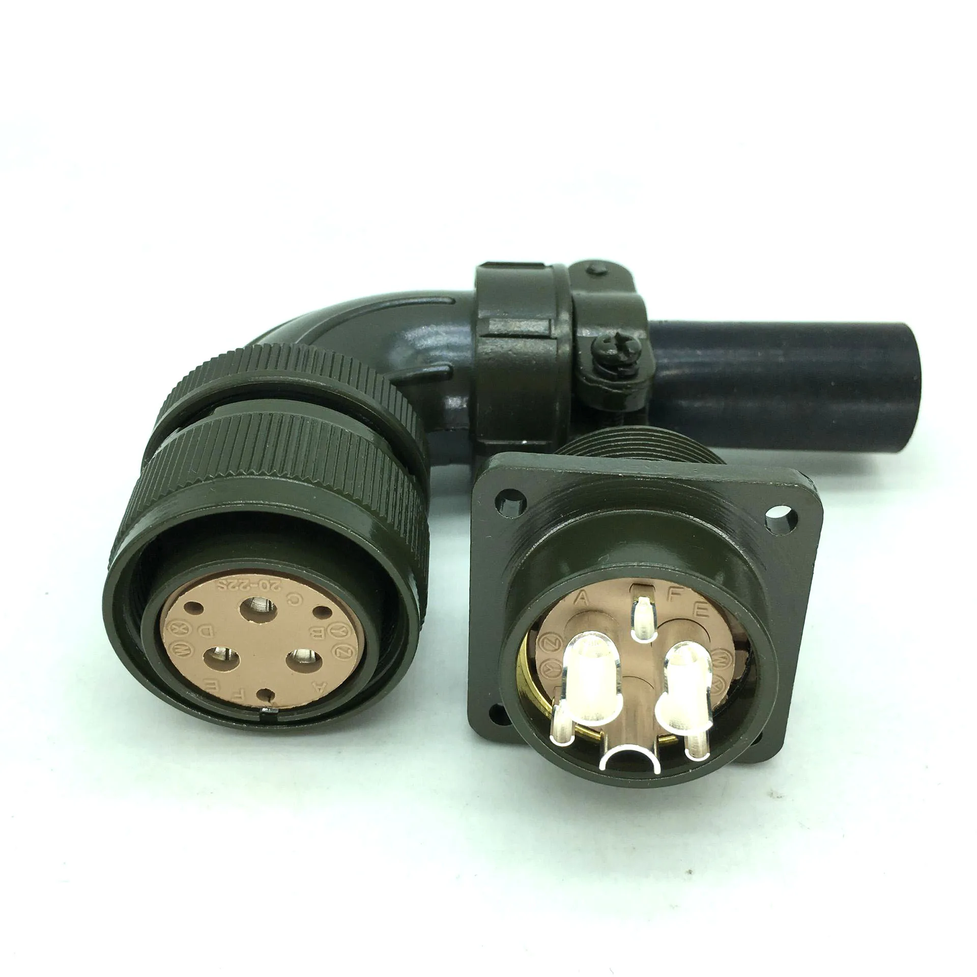 1 комплект MS3108A MS3102A 20-22S 6 ядер 6-контактный прямоугольный авиационный штекер и