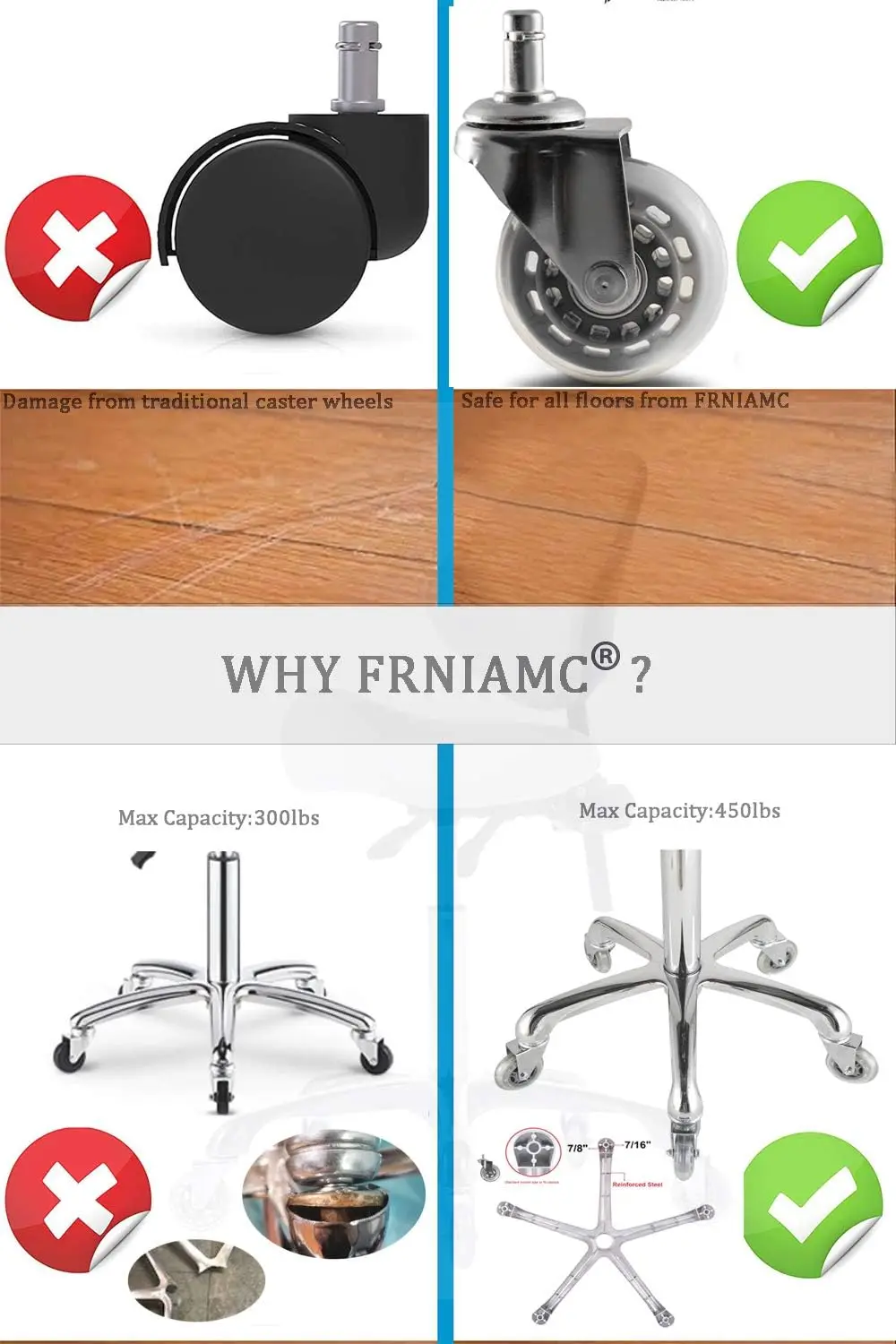 Chairs with Back Support Ergonomic for Medical Clinic Studio Salon Office and Home