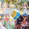 40Holes Electric Bubble Gun Automatic Gatling Bazooka Bubble Machine With Light Children Outdoor Soap Bubble Blowing Toys 6