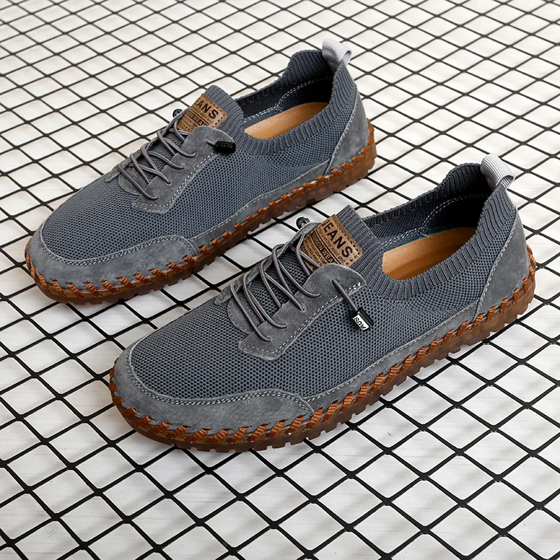 Handmade Mens Walk Running Shoes Versatile Casual Tenis Masculino Breathable Sports Shoes Fashion Mesh Sneakers Treking Footwear 4