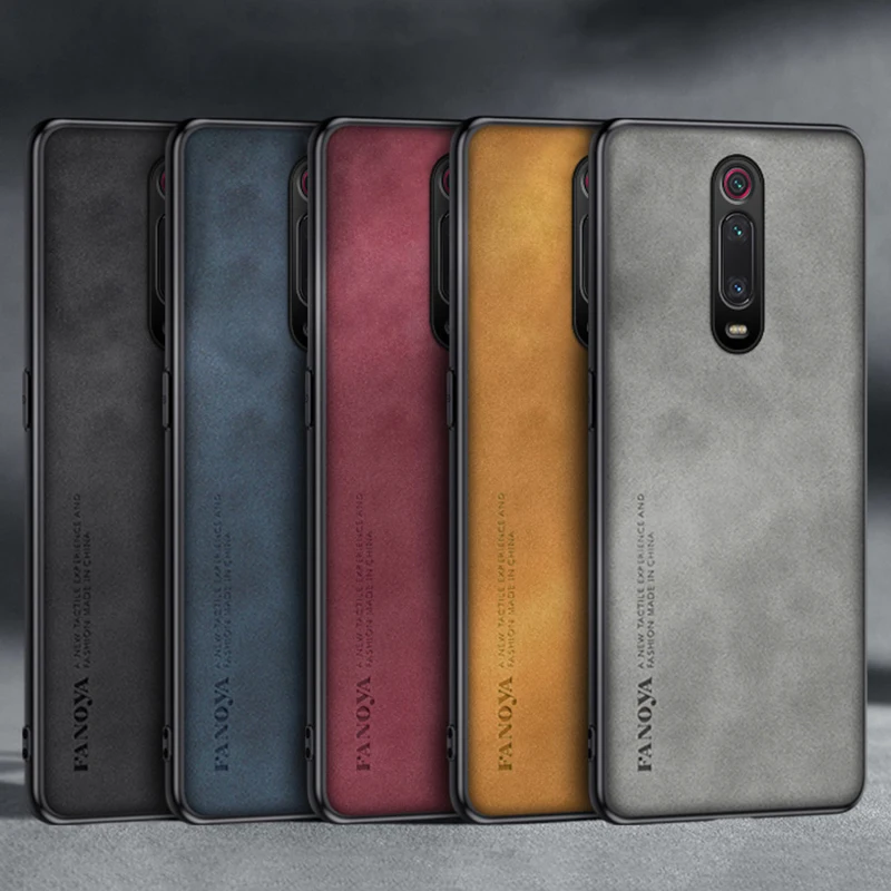 Luxury PU Leather Matte Silicone Phone Case - Business Protection Cover