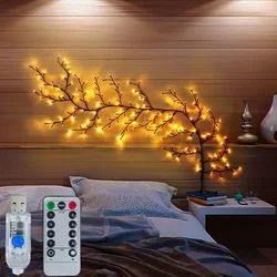 IlluminGlow: USB - Powered Flexible LED Branch Lights with 8 Lighting Modes for Stylish Home and Festive Decor (144LED)