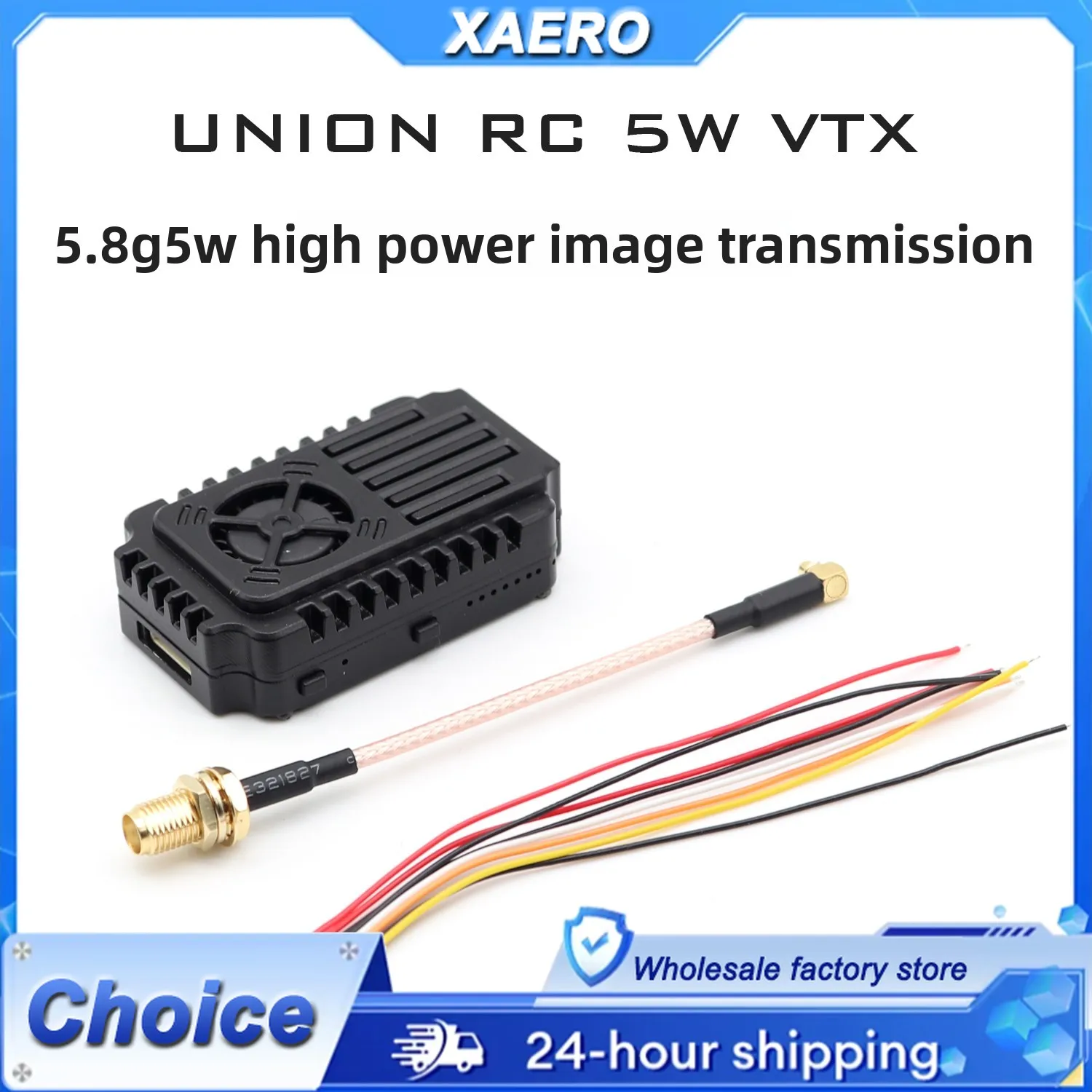 UNIONRC VTX5W 5.8GHz 5W Transmetteur Vidéo FPV 80CH Longue Portée