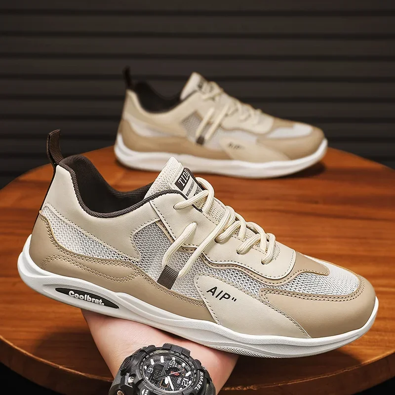 하이 퀄리티 러닝 워킹 테니스 야외 스니커즈, 남성용 통기성 스니커즈, 패션
