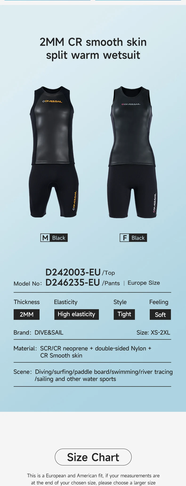 2mm Männer Frauen Neopren Ärmellose Glattleder Neoprenanzug Schwimmen Weste Jacke Shorts Taucheranzug Badehose Surfen Neoprenanzüge – Detail 8