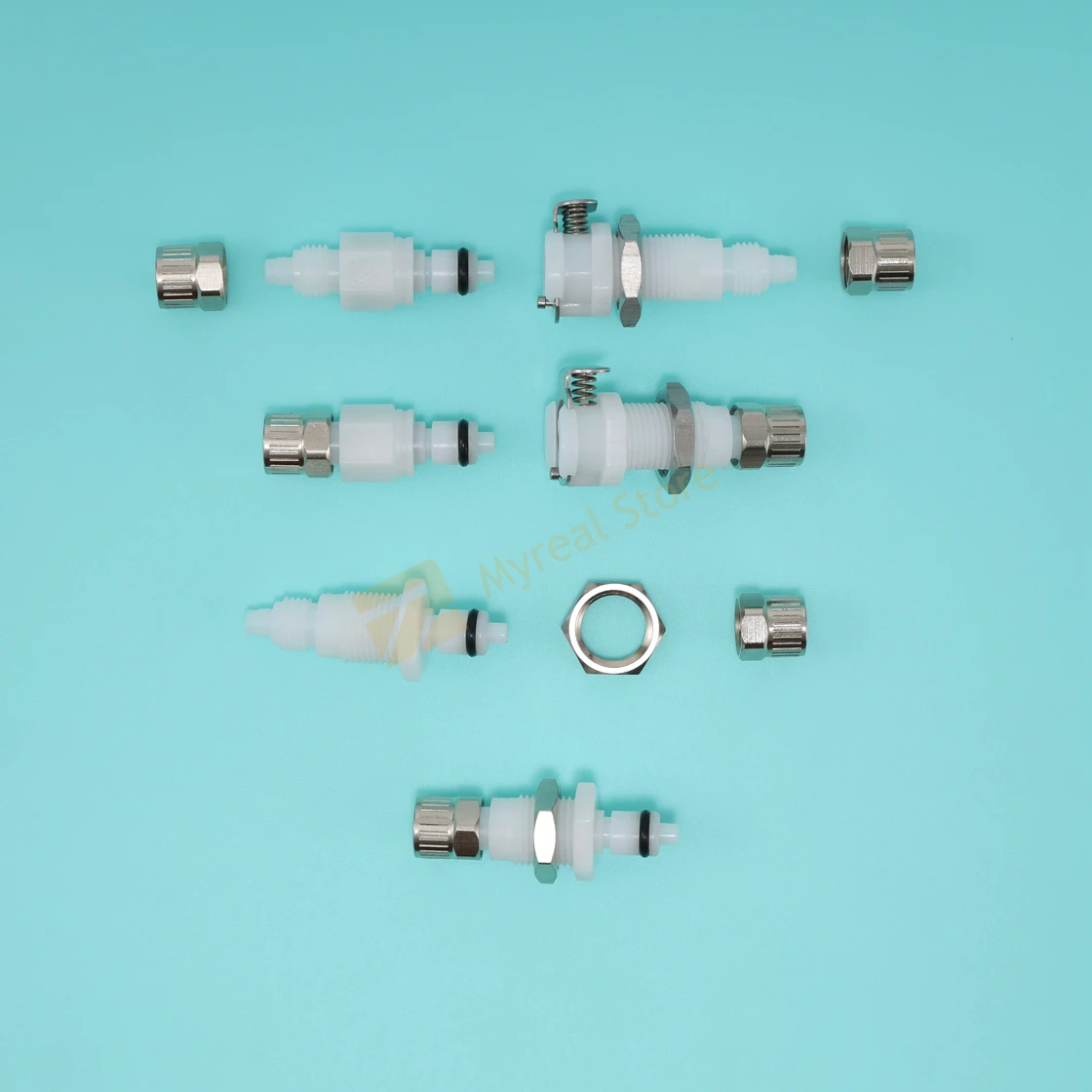1/4 Plastic Pipe Quick Coupling Hose Barb Fittings Valved In-Line Shut off Female Quick Connector With Return Valve pipe quick connector