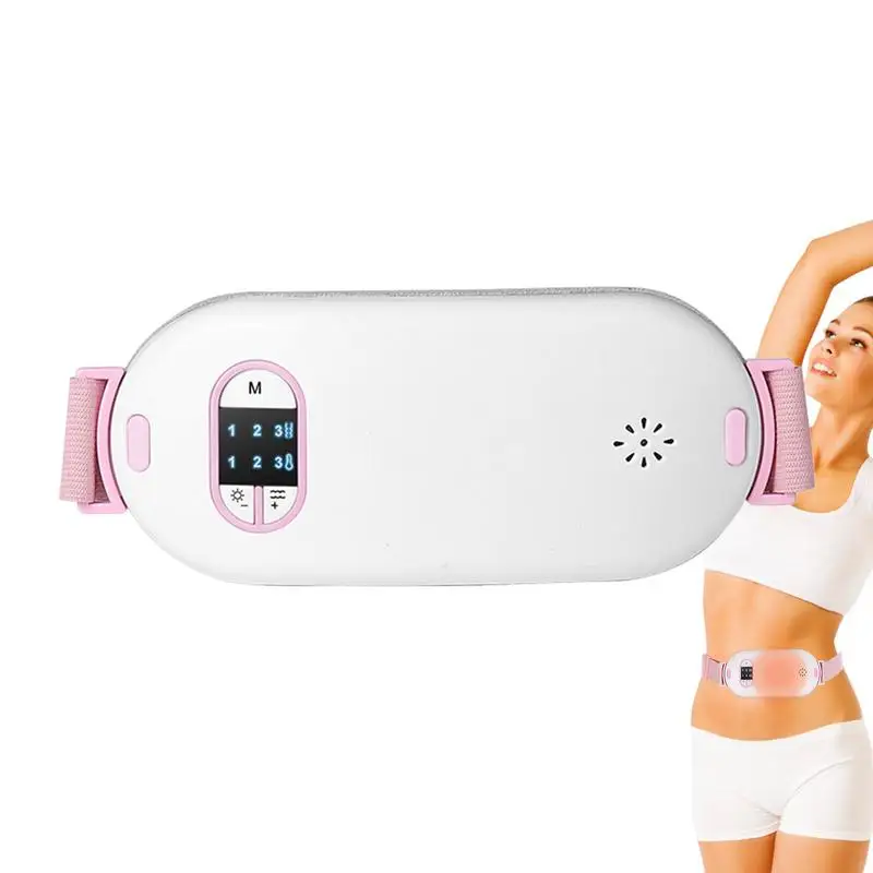 

Нагревательный пояс для живота, нагревательная Подушка для спины, нагревательный ремень с 3 уровнями нагрева и 3 режимами массажа, нагревательная подушка для живота для женщин