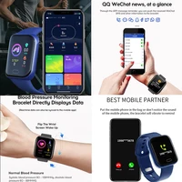 Women's Digital Men Sport Fitness Tracker Smart Bracelet Women Electronic Smart Watch Clock Y68 D20 Smart Watch For Android IOS 2