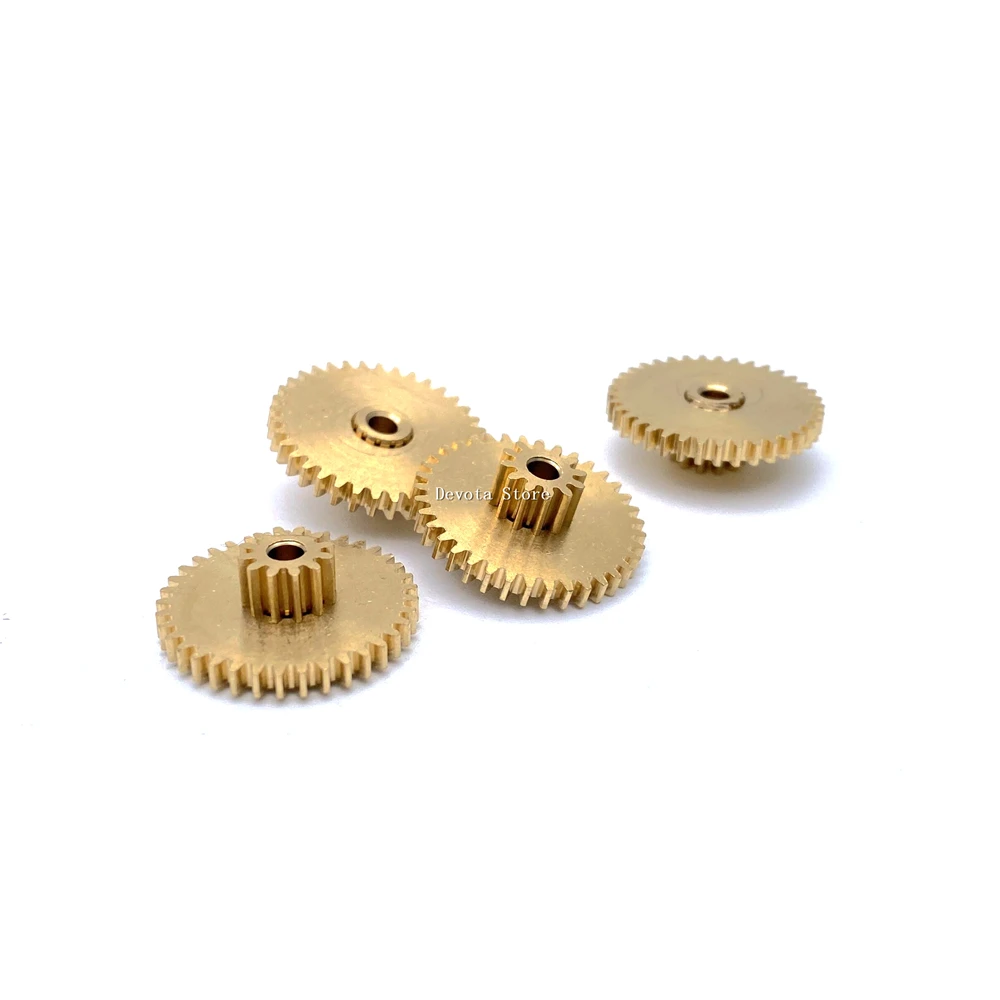 0.5M 10T 40T Double Metal Gear 12T 37T DIY Mechanical Copper Gear transmission gear