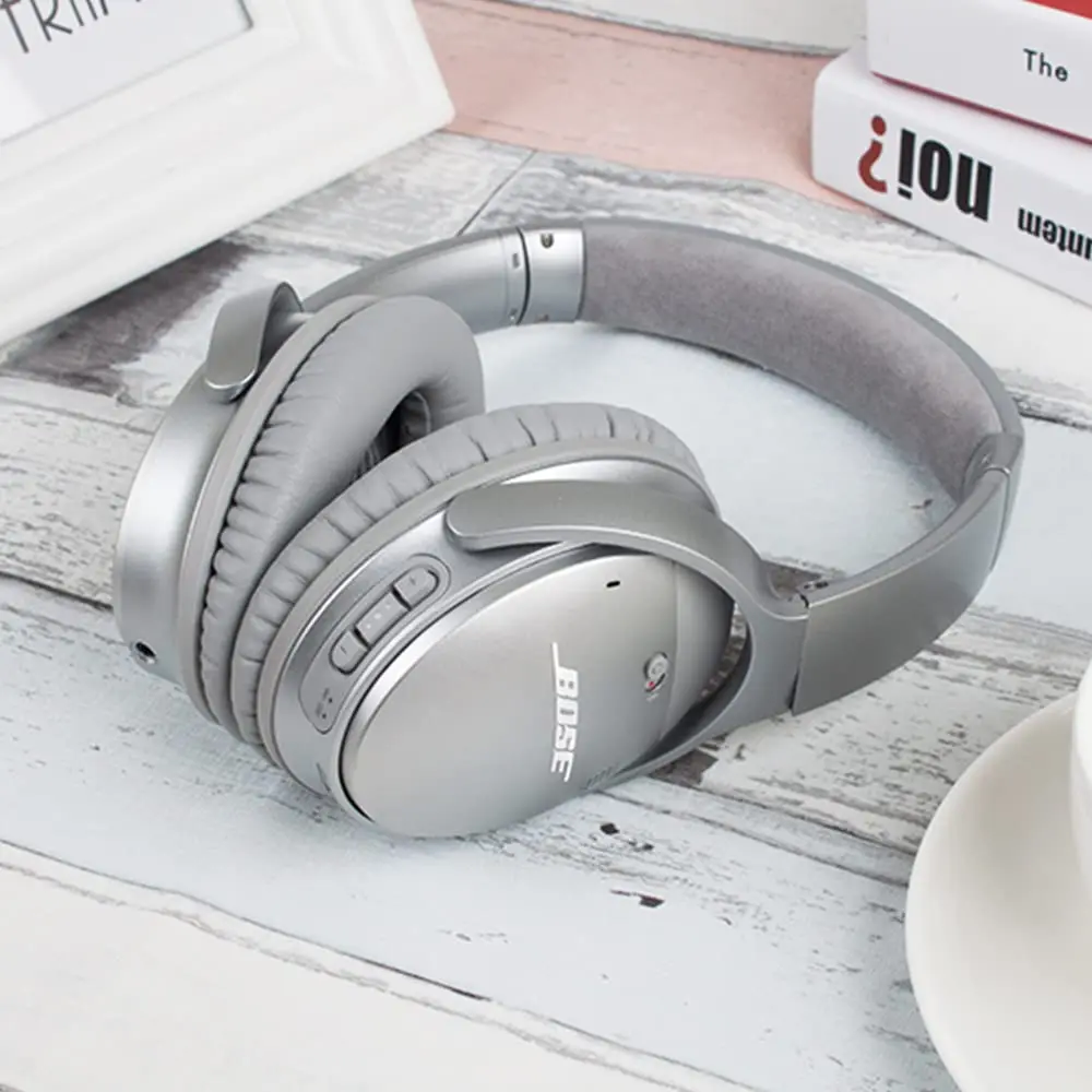 Bose Quiet Comfort 25 35(QC25 QC35) 및 QuietComfort 35 II(QC35ii)용 고품질 헤드밴드 쿠션 및 이어 패드 교체