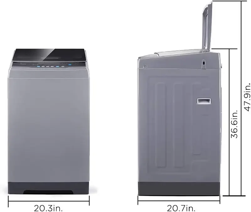 Portable Washing Machine,  Capacity Fully Automatic Compact Washer with Wheels, 6 Wash Programs Laundry 2