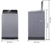 Portable Washing Machine,  Capacity Fully Automatic Compact Washer with Wheels, 6 Wash Programs Laundry 2