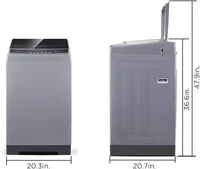 Portable Washing Machine,  Capacity Fully Automatic Compact Washer with Wheels, 6 Wash Programs Laundry 2