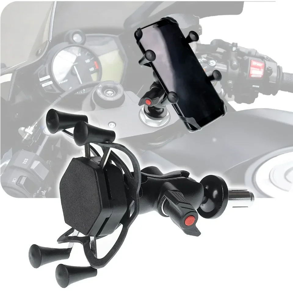 Support Universel Pour Tablette Moto 7-8 Pouces - Fixation Anti-vibrations, Rotules Réglables, Nylon Renforcé - Pour Engins De Chantier, Agricoles, VTT, Navigation