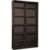 84" Traditional Double Wide Wood Bookcase with 10 Adjustable Shelves & 2 Fixed Shelves, Assembly Required 5