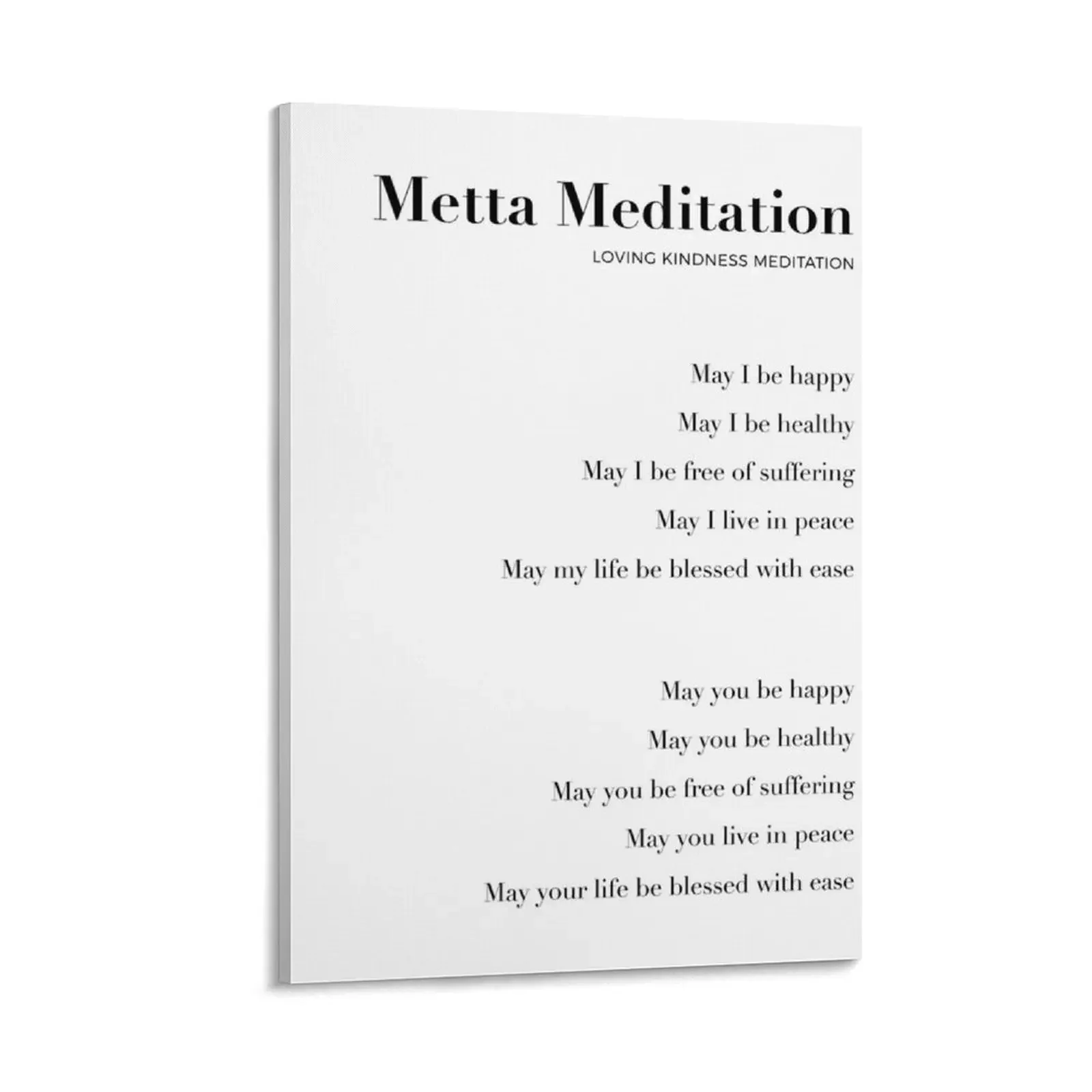 

Loving Kindness Meditation Canvas Painting paintings wall decor room decorations aesthetic pictures for wall