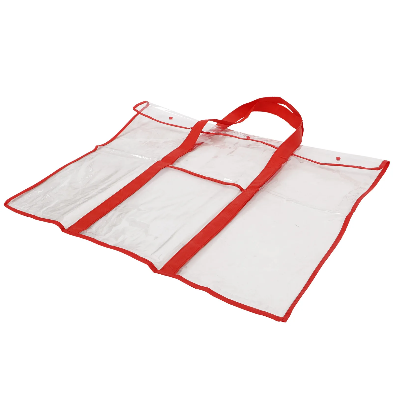 휴대용 대형 드로잉 보드 가방, 투명 플라스틱 접이식 미술 도구 정리함, 스냅 버튼 잠금, 편리한 아티스트 홀더