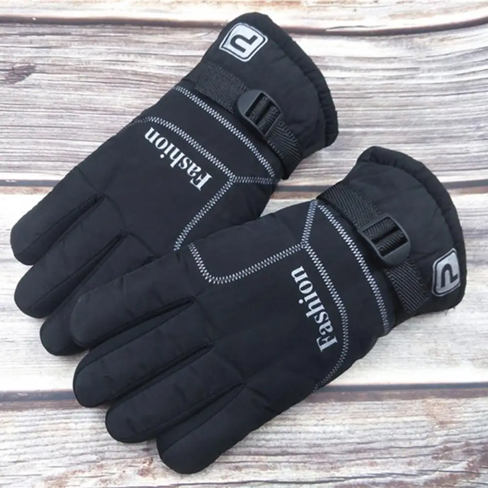 

Winter Skiing Gloves Full Finger Gloves for Men Wool Outdoor Sports Running Gloves Thermal Plush Skiing Motorcycle Glove Mittens