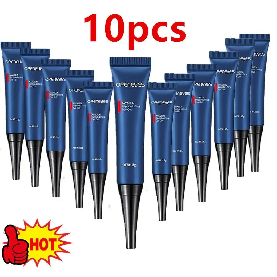 10X For VEZE Eye Gel For Men Cool Tender Sodium Hyaluronate Eye Cream Fine Lines Improve Dark Circles Remove Puffiness For Men