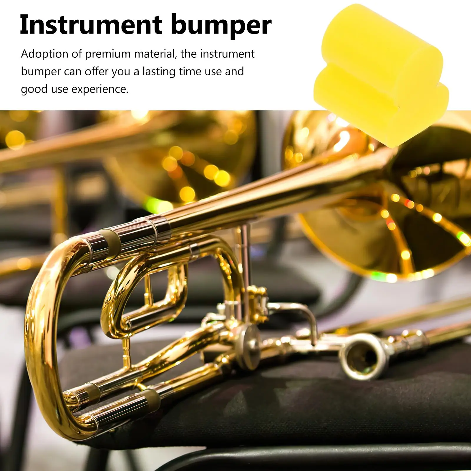 Trombone Silicone Bumper 20pcs Instrument Mute Pad Tools Musical Cushion Sordine Easy Install Professional Guitar Bumper Brass