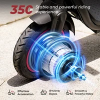 Trottinette électrique W5, moteur 350W, batterie 36V7.8Ah, vitesse maximale 30 km/h, autonomie 34 km, double freinage, pneus gonflables, connexion APP 4