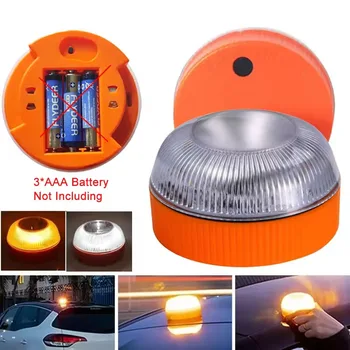 Luce stroboscopica per auto a LED Luce di emergenza portatile Induzione magnetica Luce per incidenti stradali Accessorio di sicurezza Luce lampeggiante