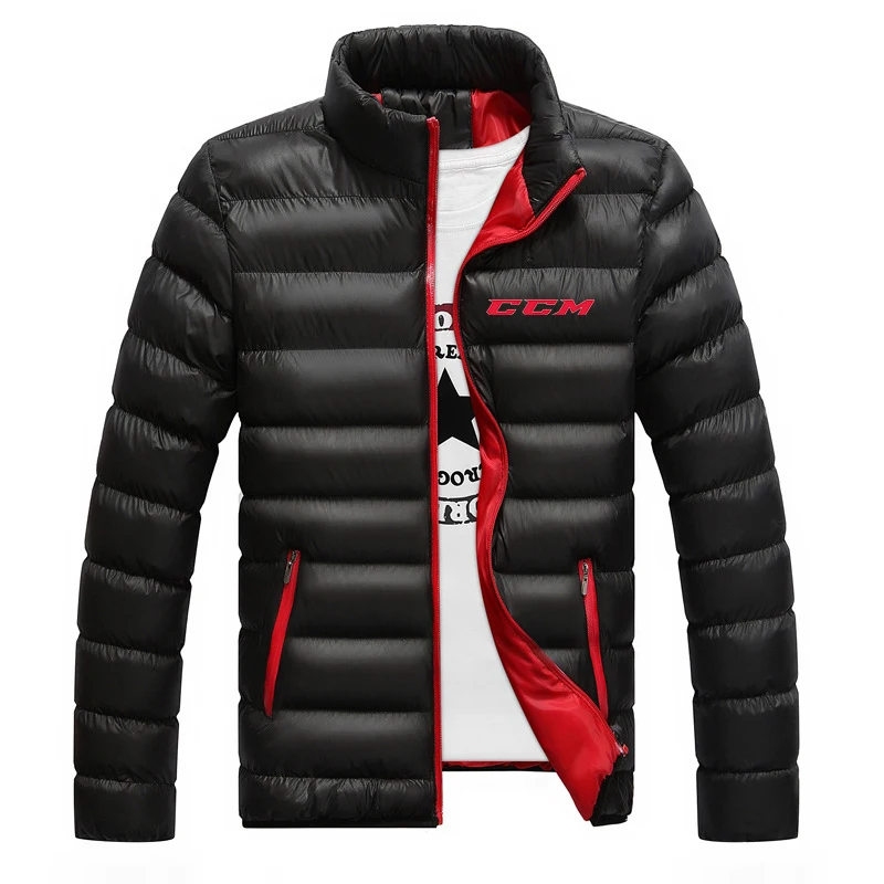 

CCM Men's New Slim Men's Winter Coat Collar Men's Cotton-Padded Jacket Youth Down Cotton-Padded Clothing