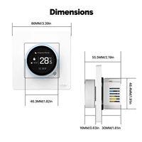 MOES Tuya ZigBee Smart Knob Thermostat Star Ring Series Temperature Controller Water Boiler Electric Heating With Alexa Google - Image 6