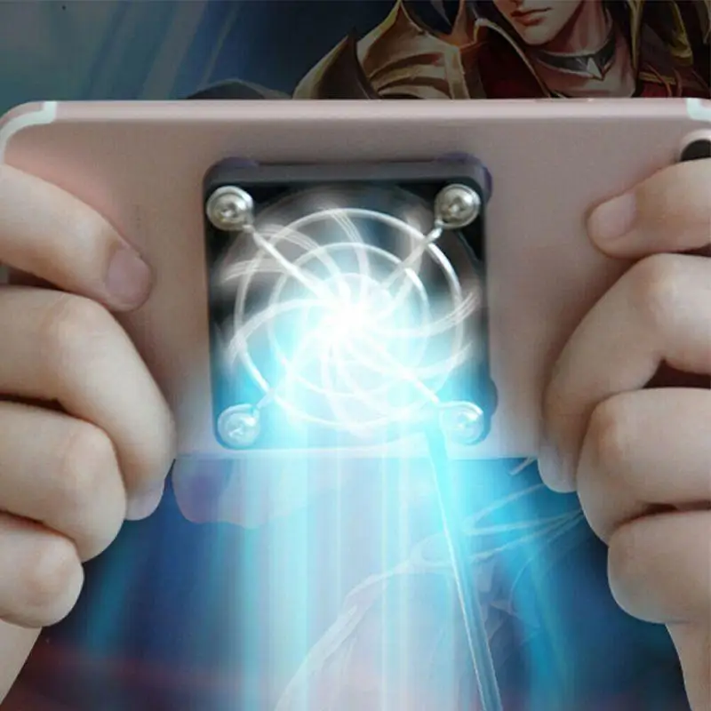 C5AE Phone USB 냉각 팬 태블릿 휴대용 쿨러 컨트롤러 흡입 컵 태블릿 용 빠른 라디에이터 전화 패드