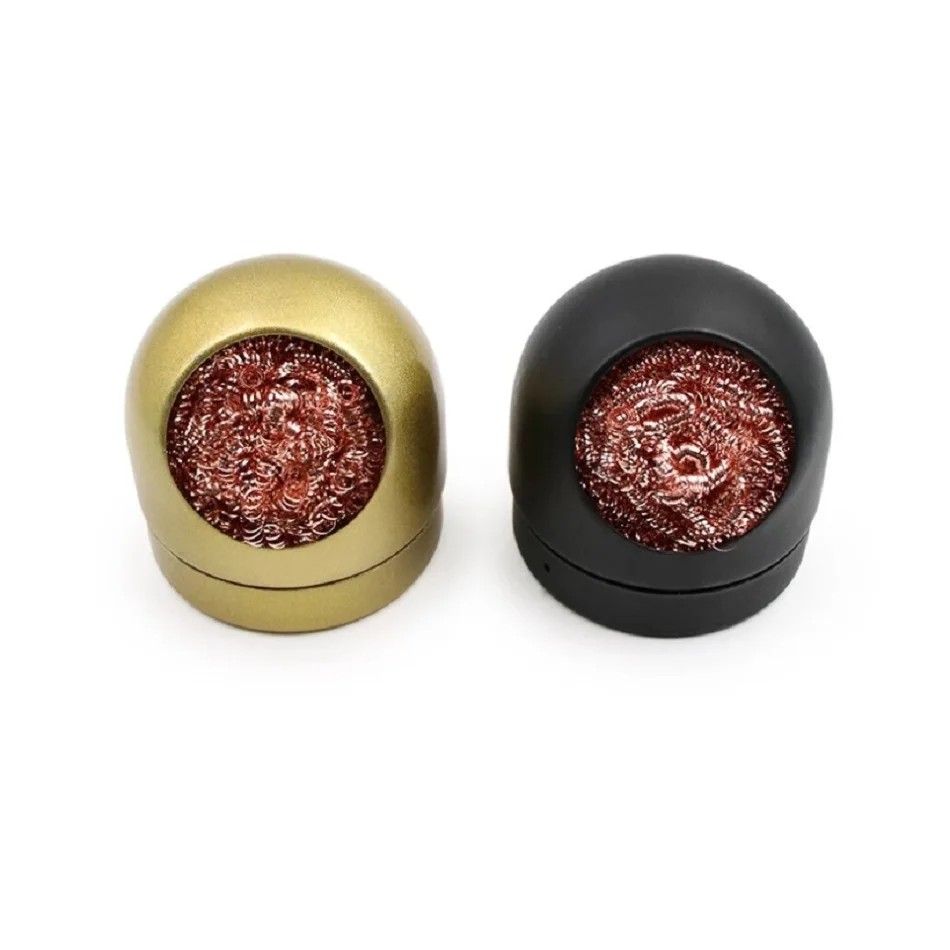 

Cleaning Ball Desoldering Soldering Iron Mesh Filter Cleaning Sponge Wire Clean Nozzle Tip Copper Wire Cleaner Ball Metal Box