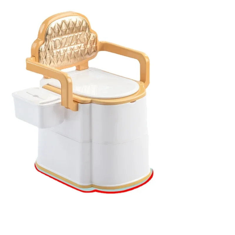 Portable Simple Anti-slip Adult Toilet Elderly Pregnant Woman Deodorant Sit Toilet Bathroom Mobile Backrest WC Seat