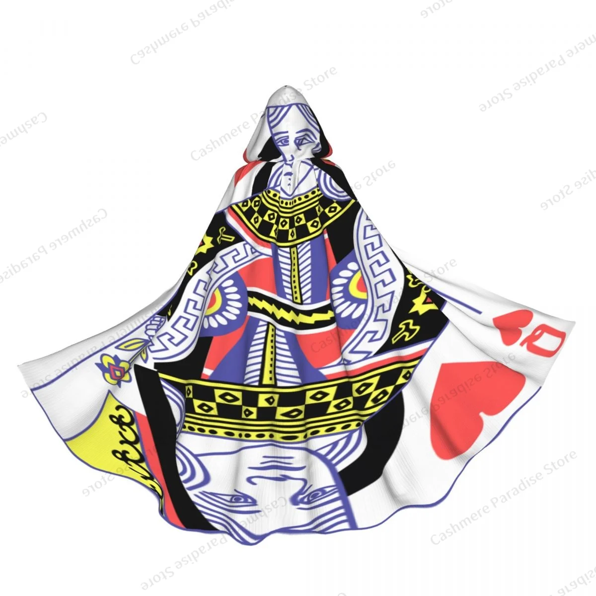 Long Cape Cloak Queen Of Hearts Hooded Cloak Coat Hoodies Elf Purim